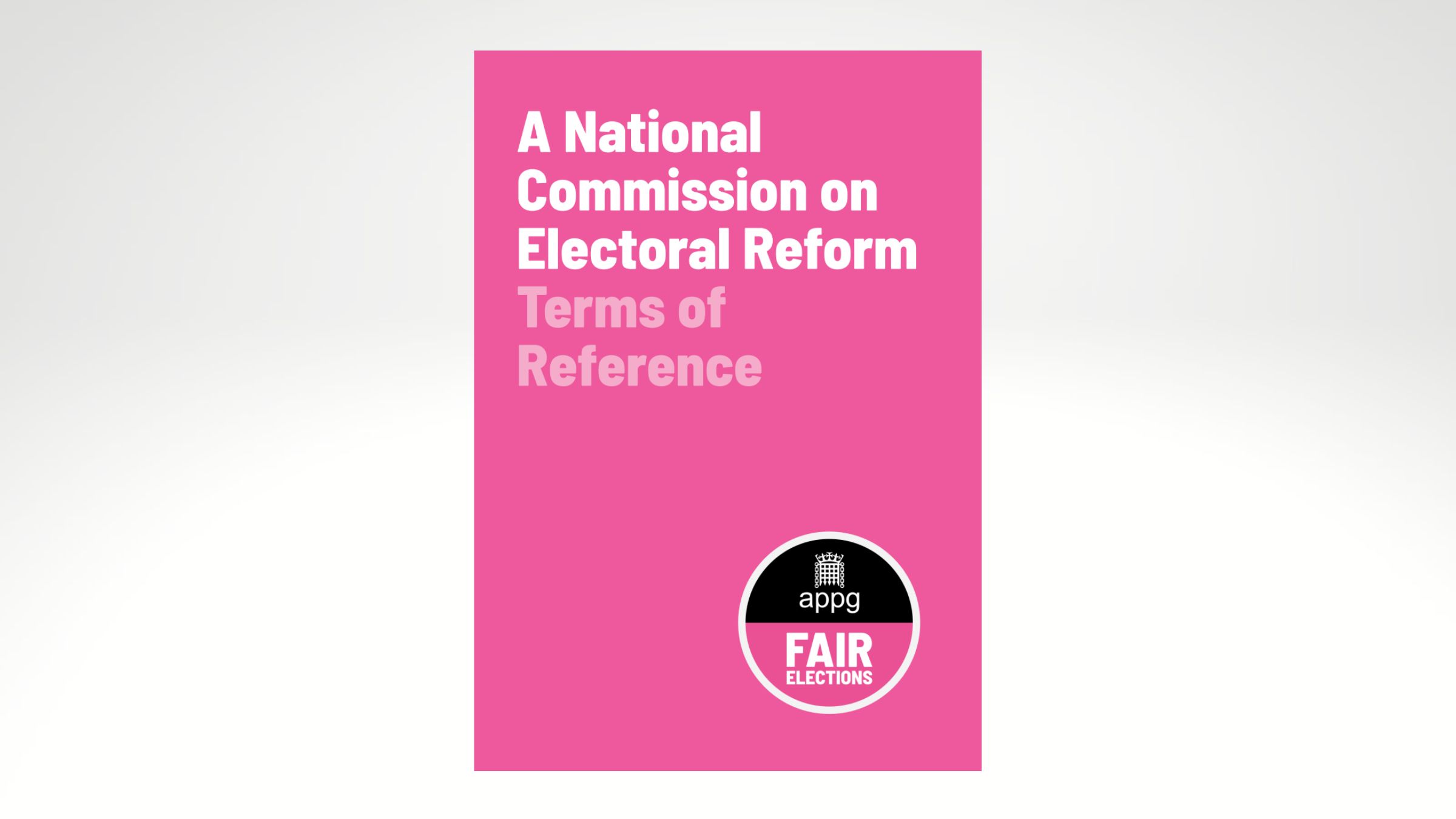 National Commission on Electoral Reform: Terms of Reference – APPG